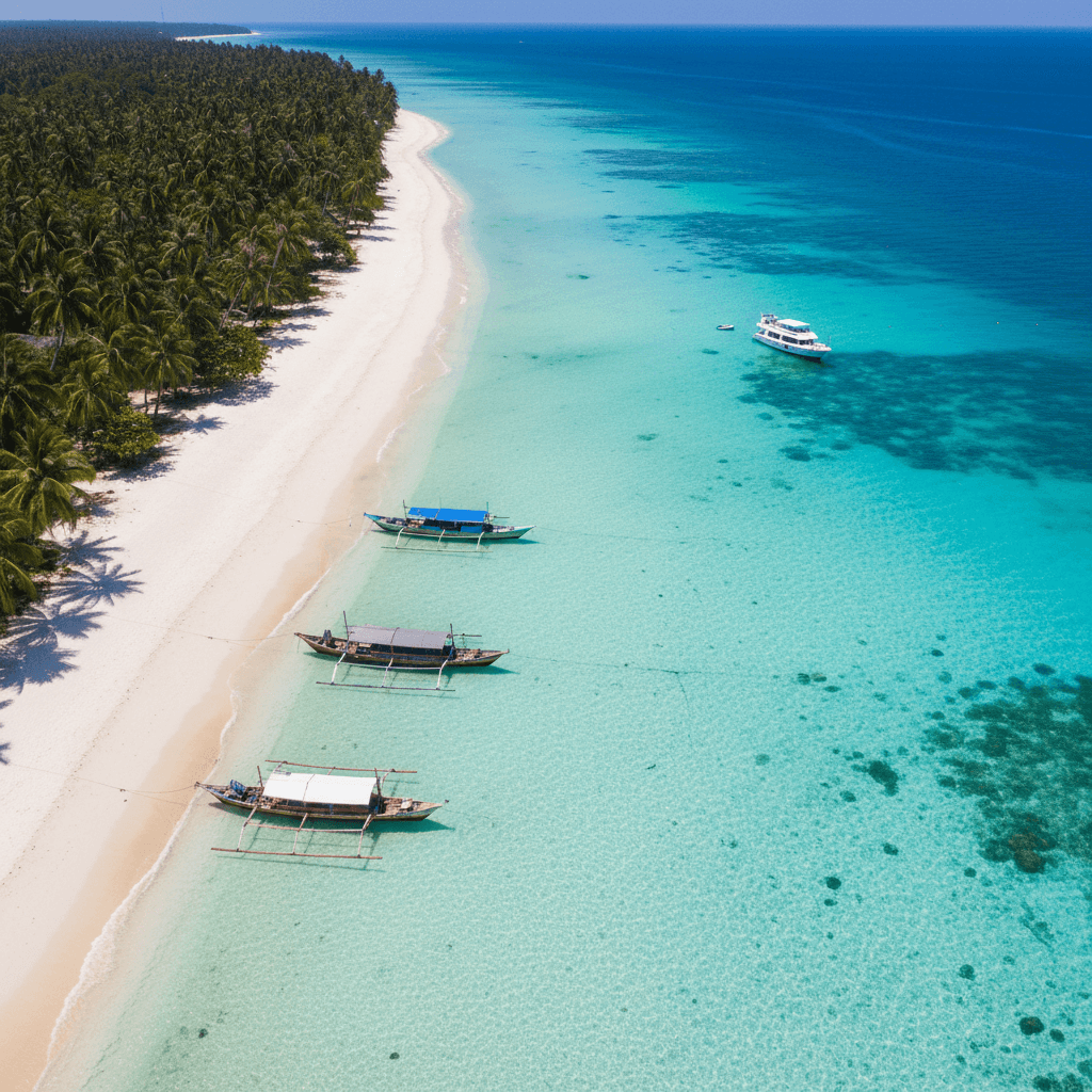 Beach getaway with clear water